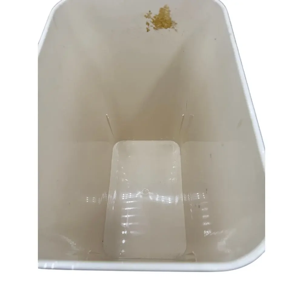 🦋 White Butterfly Waste Basket Plastic Trash Bin Minimalist Chic Decor - Picture 5 of 6